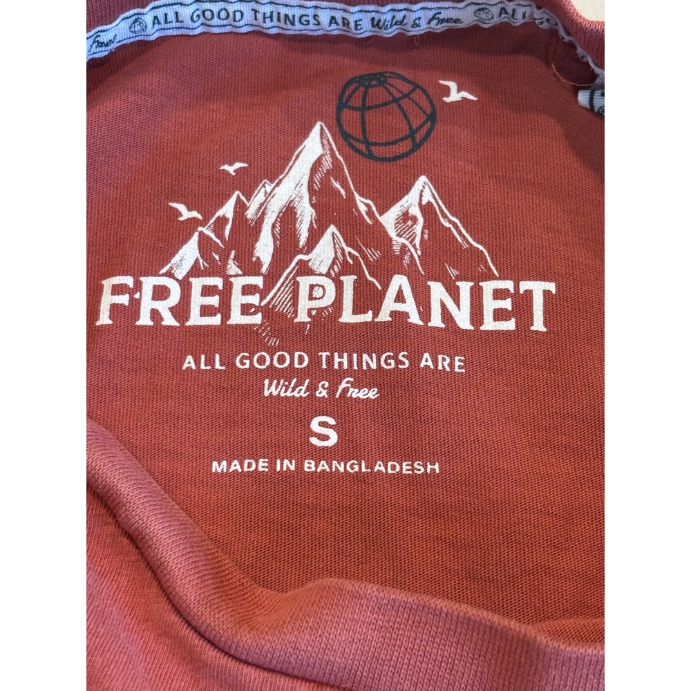 Free Planet Joshua Tree National Park Graphic Tee Rust Orange Small FT9KE84NW6A2 - Picture 4 of 13